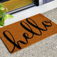 Cross-border imitation coconut palm entrance mat entrance door scraping mud and rubbing soil anti-slip mat high-level sense can be cut silk ring mat