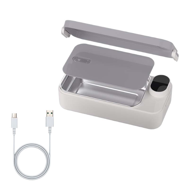 Caja de almuerzo calefactable de acero inoxidable 304 caja de almuerzo calefactable enchufable para oficinacaja de almuerzo recargable portátil montada en automóvil