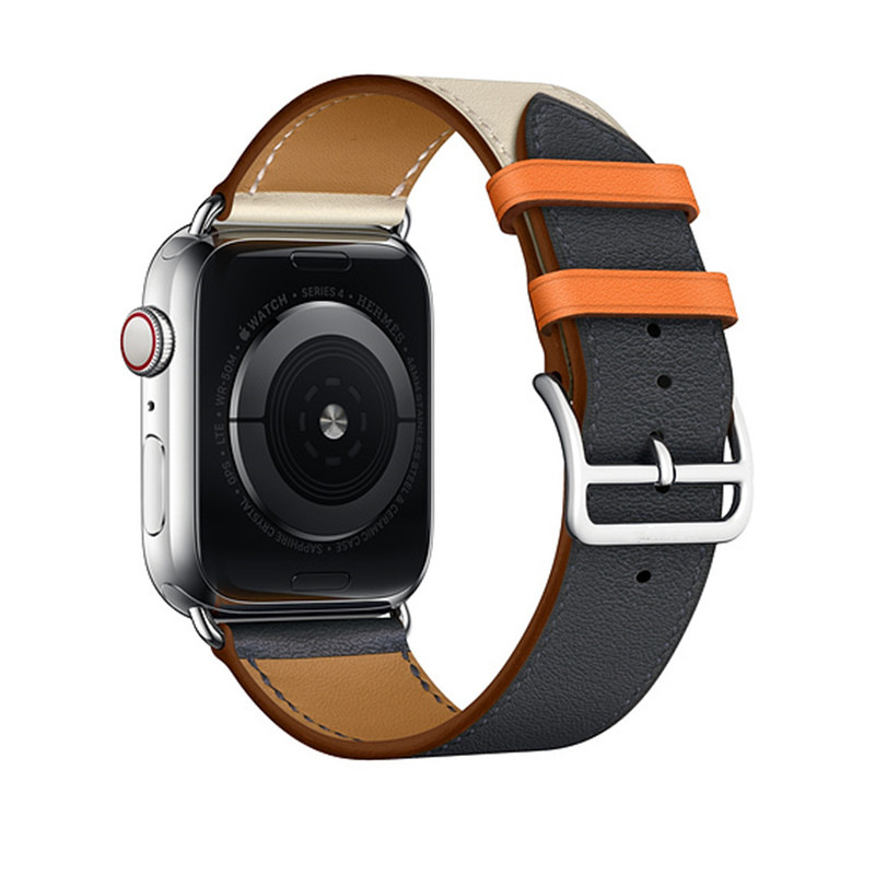 双色新款iwatch皮表带单圈厂家适用于苹果Applewatch全系列的表带|ru