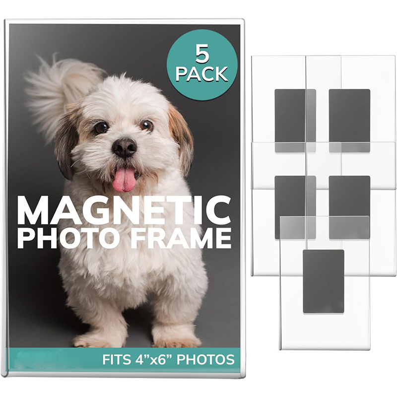 Acrylic Photo Frame with Soft Magnetic Double-Sided Transparent Refrigerator Magnet Magnetic Photo Frame Exclusively Available for Wholesale on Amazon