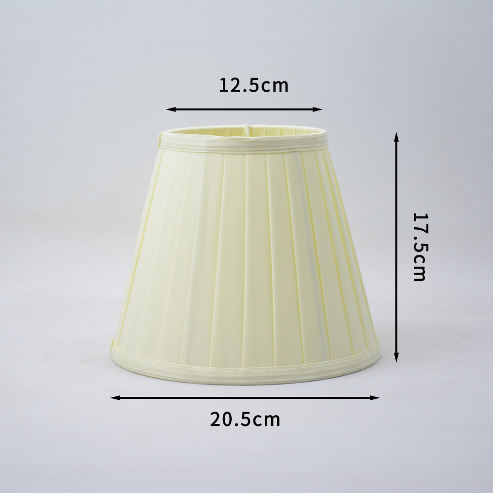 [Xianfan] lámpara chandelier pantalla Shell impresión tira de tela encaje bordado borde dormitorio mesita de noche salón Decoración