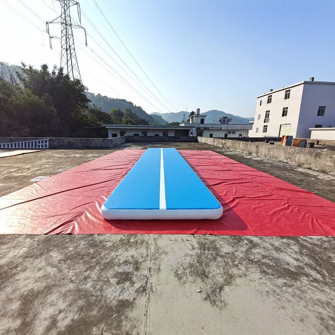 Customized Cross-Border Water Inflatable Gymnastics Mat Manufacturer Fitness Sports Training Air Mat Dance Martial Arts Somersault Yoga Mat