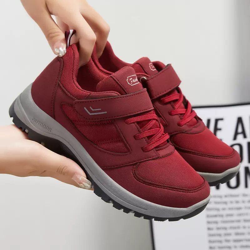 健步鞋女2025年新款中老年魔术贴运动鞋女厂家直销批发shoes女鞋