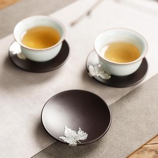 Bakelite Tea Coaster Kung Fu Tea Ceremony Tea Set Insulation Mat Coaster Japanese Style Household Ebony Combination Set Wangzhi