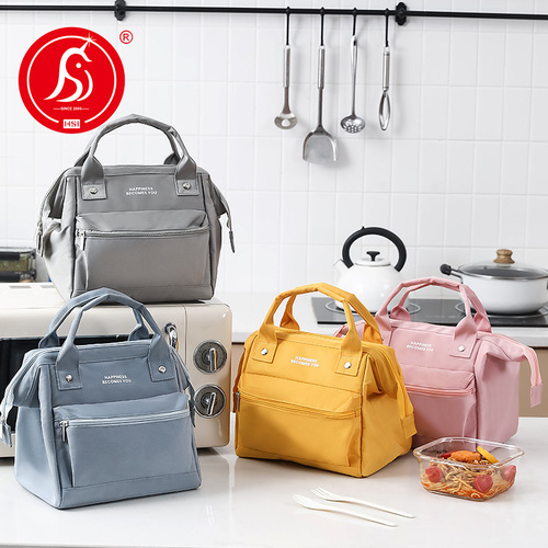 Large lunch bag snowflake aluminum foil insulation bag office worker portable lunch box bag portable picnic bag waterproof insulation bag
