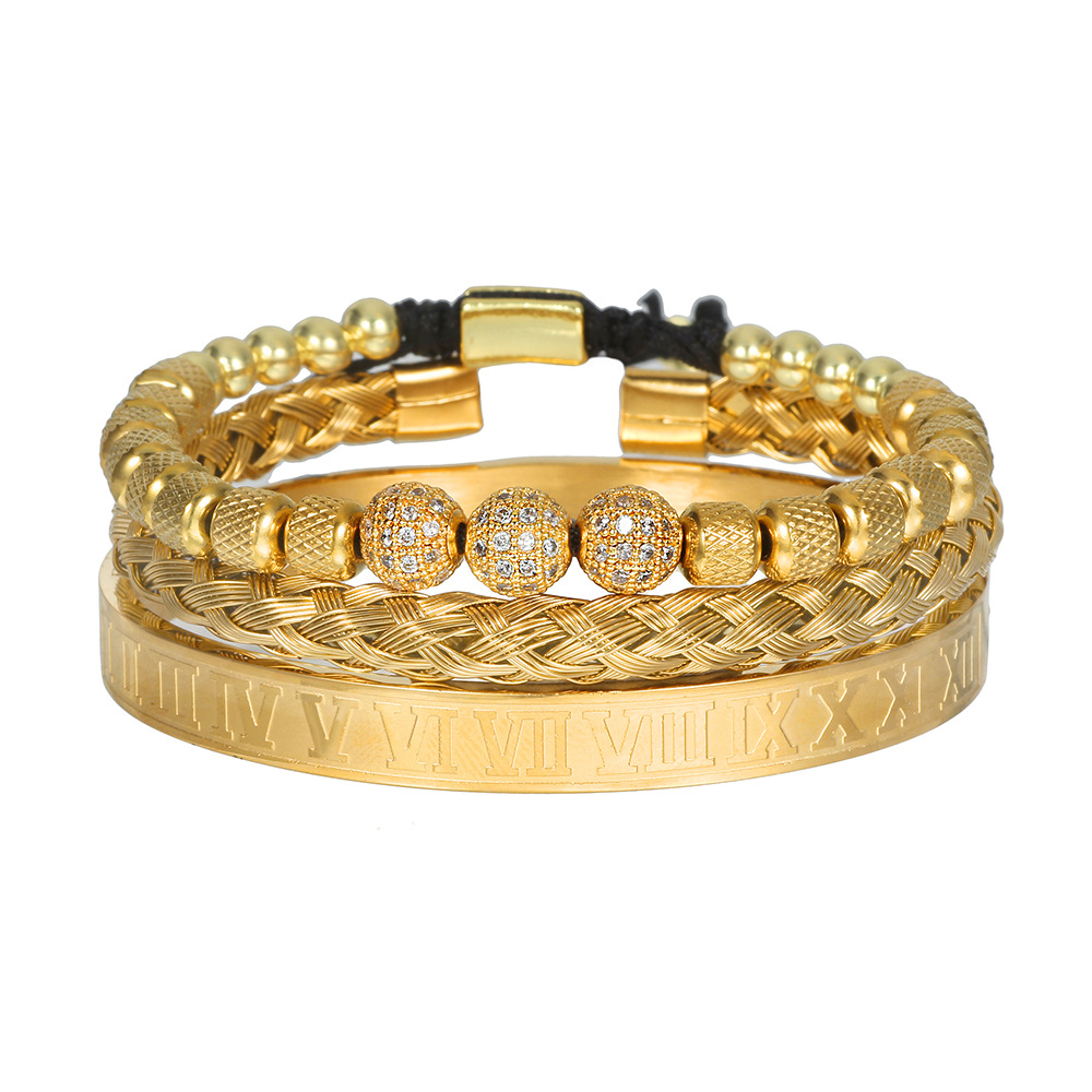 Men's Woven Pineapple Beads Bracelet 4