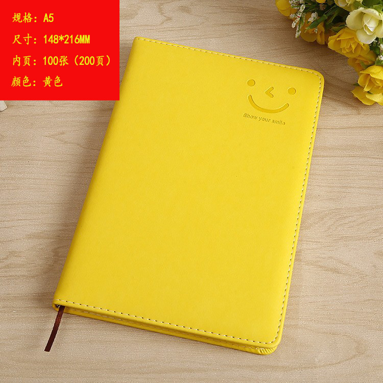 Cutie coreano sonriente cuaderno papelería mini larga cuaderno de notas portátil puede DZLOGO