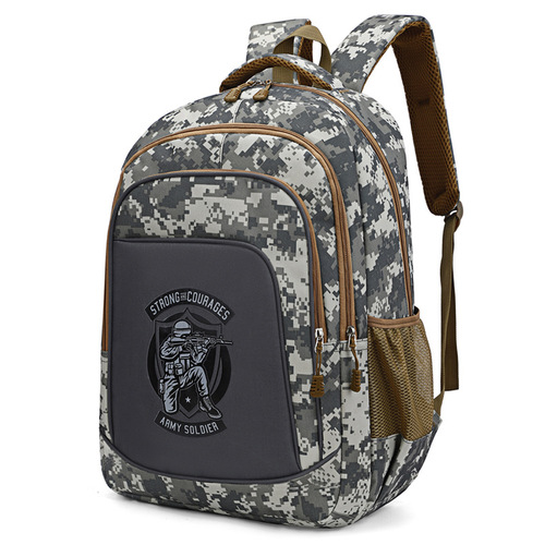 Backpack sports camouflage men's trendy Korean version portable travel backpack new large capacity fashionable outdoor mountaineering bag