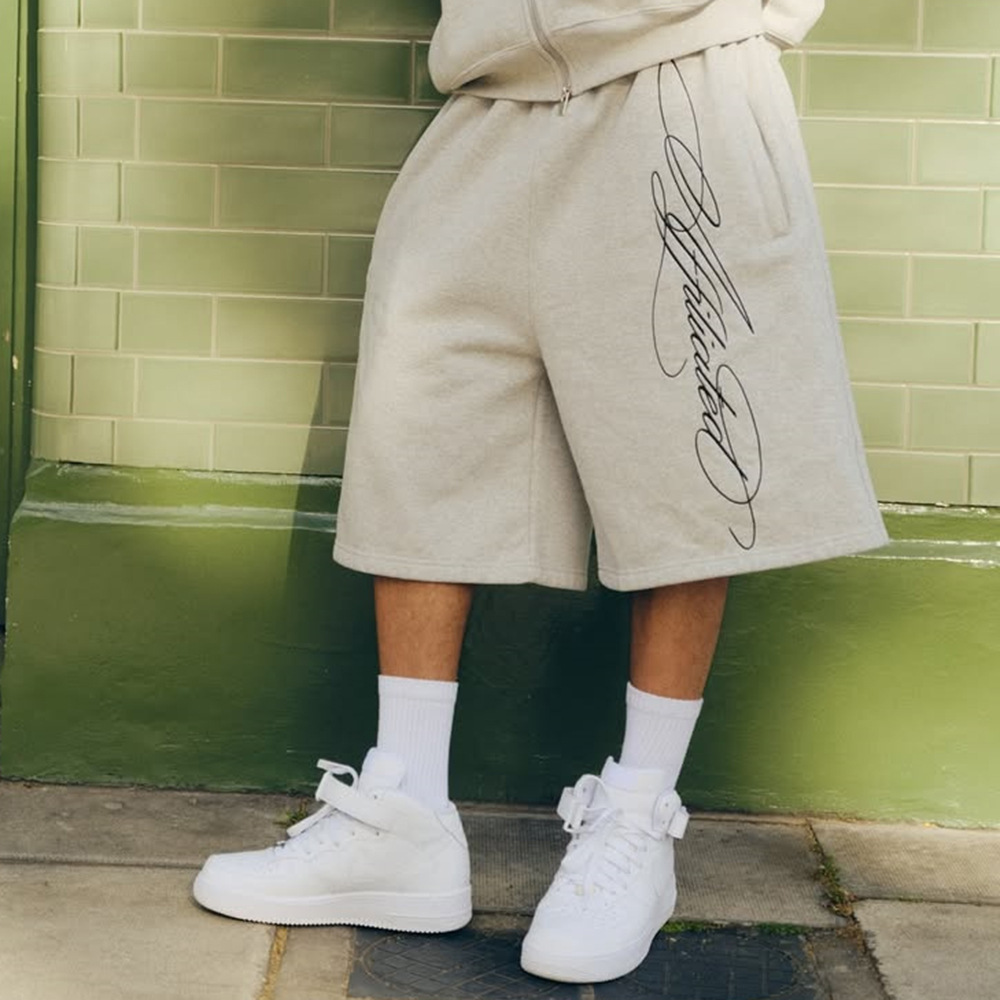 Men's Retro American Hip Hop Summer Embroidery Shorts European Style Casual Loose Fit Streetwear_viptrois.com