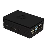 Корпус-радиатор для Raspberry Pi 4B с вентилятором для материнской платы, комплект защитного литого кожуха