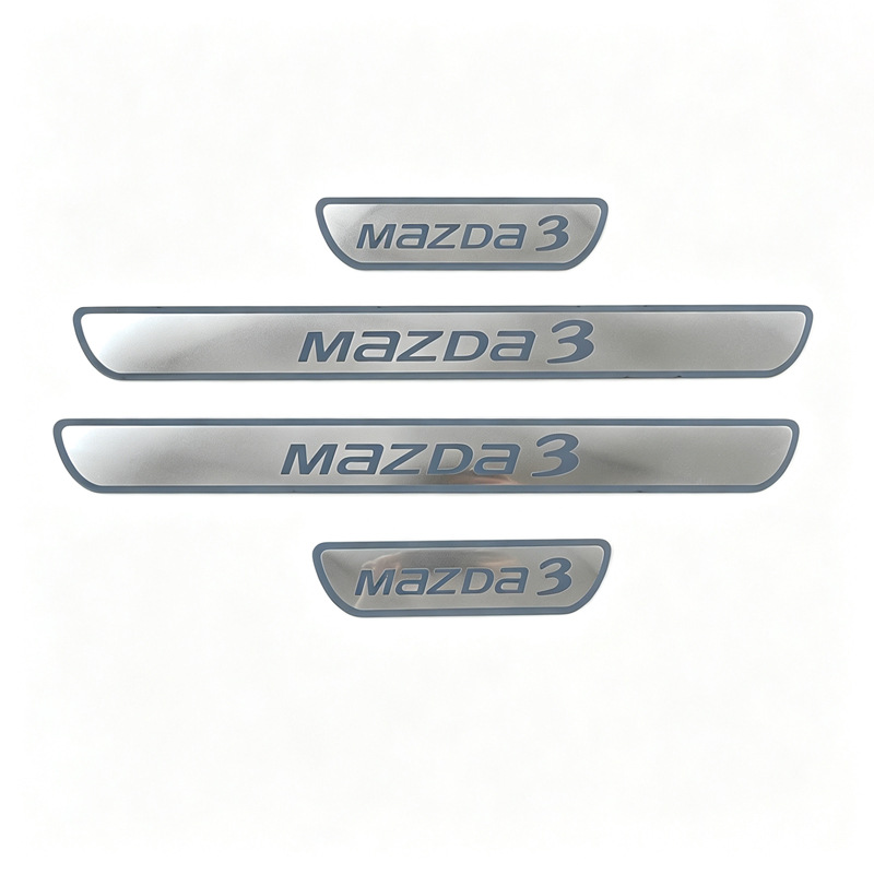 Mazda 3 Skyactiv/Mazda 6 Welcome Pedal Modified Threshold Strip Stainless Steel Trunk Guard
