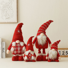クリスマス装飾ウールニットノエクリスマスノームウィンドウ人形装飾品顔のない人形装飾品人形