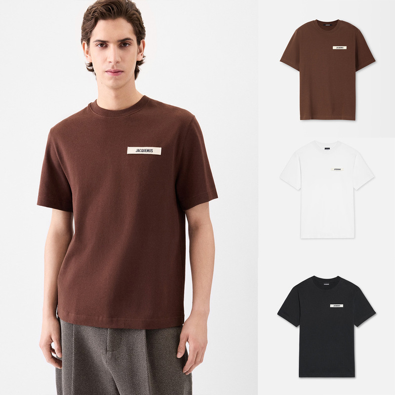 Foreign Trade Jac American Short-Sleeved T-Shirt Trendy Brand Letter Popular Heavy Cotton Round Neck Loose and Versatile Summer Top