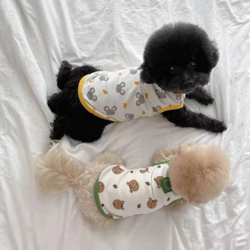 Dog Harness Teddy is more expensive than Panda Mops Shih Tzu Pomeranian Schnauzer Poodle Small Dog Pet Clothes Summer Thin Version