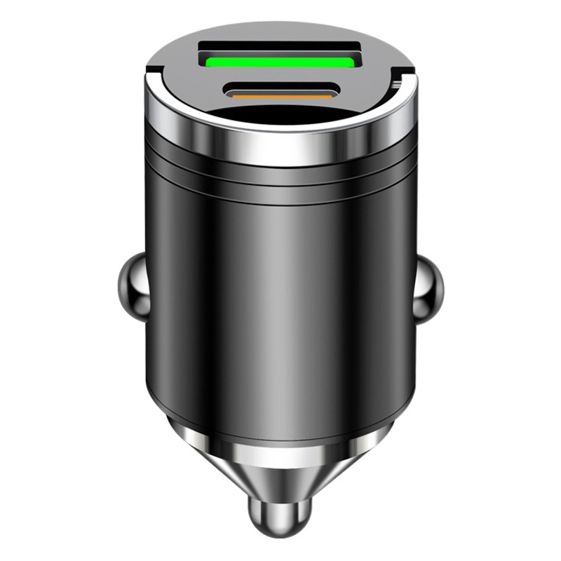 Car mobile phone charger super fast charger PD car charger hidden seat metal car cigarette lighter plug-in head 100W