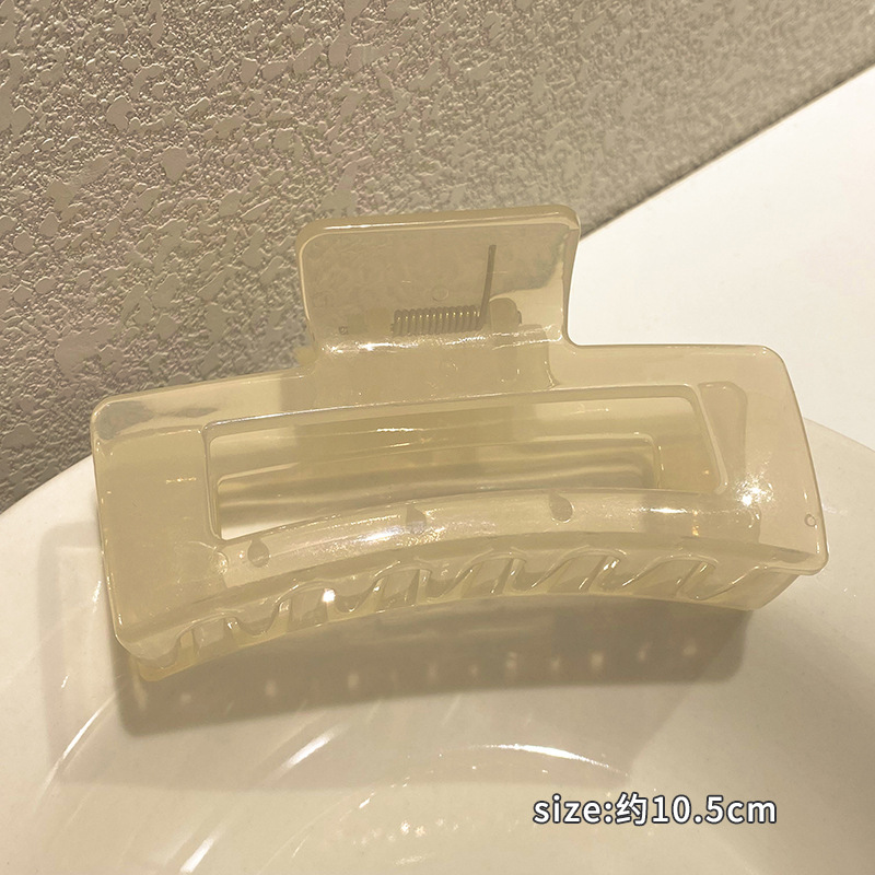 Clip de garra grande Placa de horquilla de acrílico horquilla hembra elegante temperamento tiburón clip tocado clip de Cabeza trasera horquilla