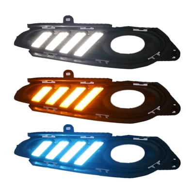 Suitable for 15-18 Honda Vezel Daytime Running Lights, Honda Vezel Front Fog Light Modification Led Daytime Running Lights (Gündüz işıqları) - mustang-three-color-streamer-daytime-running-lightspair-price