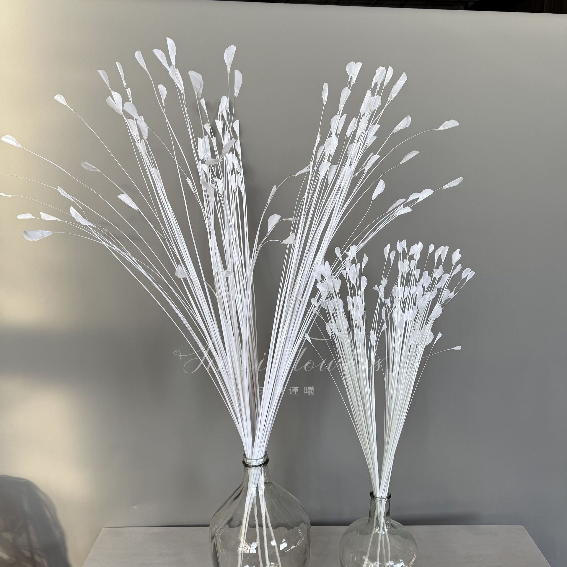 仿真花孔雀草芦苇烟花造景氛围布置洋葱草婚庆婚礼堂地排插花道具