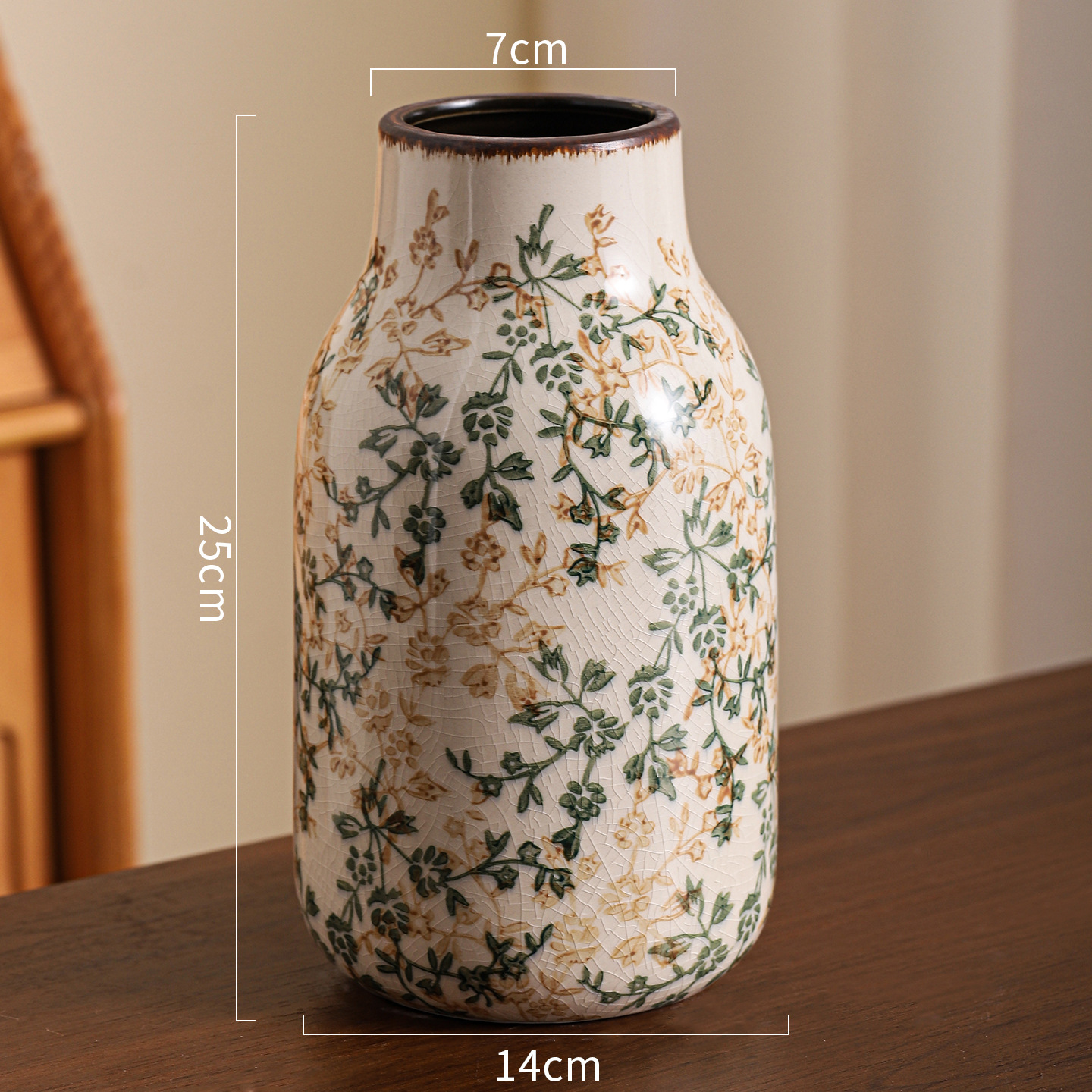 Flores rotas de palma verde xk25 (14 * 7 * 25cm) 18 cajas completas