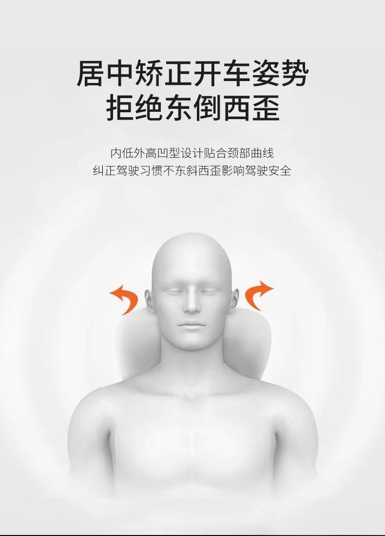 Car lumbar support headrest, car cushion, neck pillow, seat cushion, memory foam car driver's seat lumbar pad, lumbar support