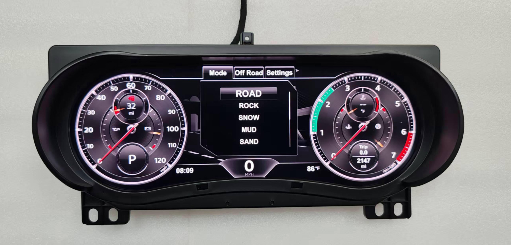 Suitable for Jeep Wrangler Jl2018-2023 Full Lcd Dashboard, Non-Destructive Direct Plug-In Multi-Function Lcd Instrument