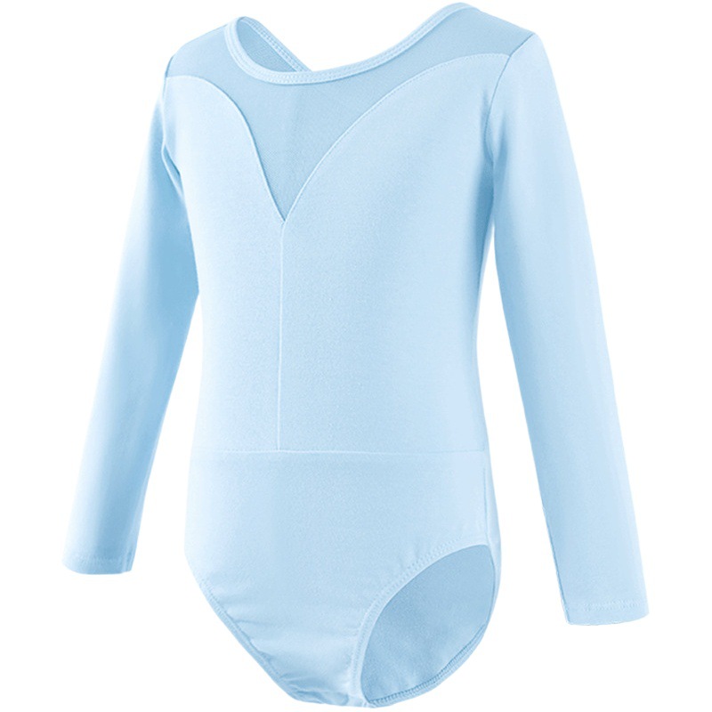 Ropa de práctica de danza para niños, ropa de baile de manga larga, ropa de una pieza para niñas, ropa de ballet para mujeres de otoño, ropa deportiva