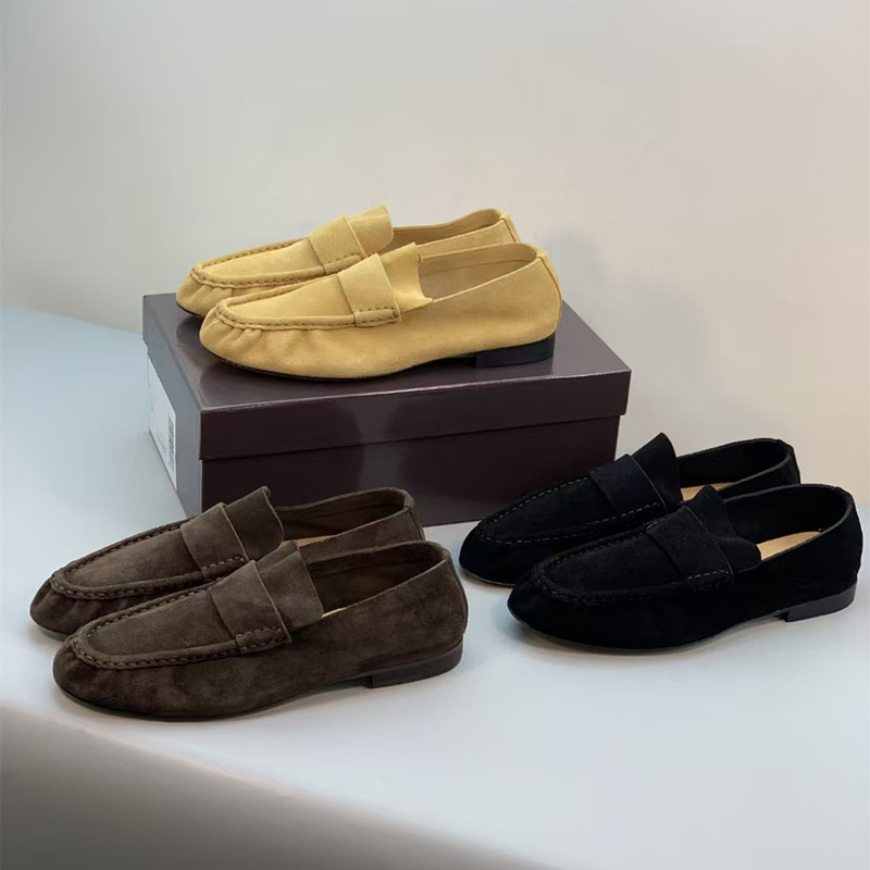 Foreign Trade Row-Style Slip-On Genuine Leather Comfortable Simple Loafers Retro Old Money Style Versatile Commuter Shoes 2026 Foreign Trade Row-Style Slip-On Genuine Leather Comfortable Simple Loafers Retro Old Money Style Versatile Commuter Shoes 2026