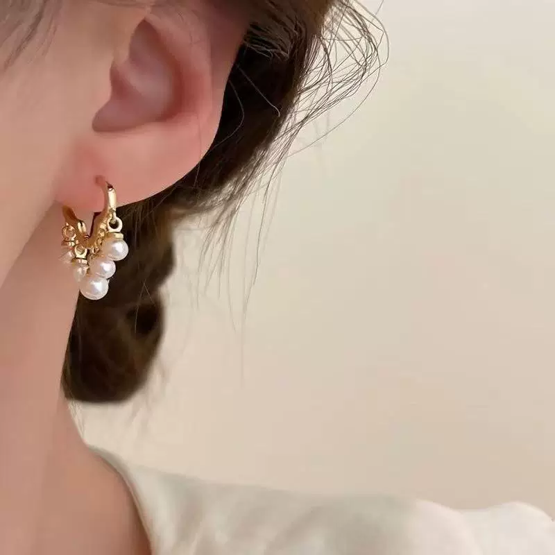 Серьги, простой и элегантный дизайн, светлая роскошь, стиль высокого качества