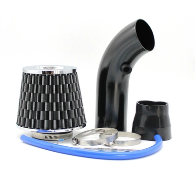 76mm air filter universal – Sorma kollektoru (Giriş) - black-carbon-box-size-12-setsbox