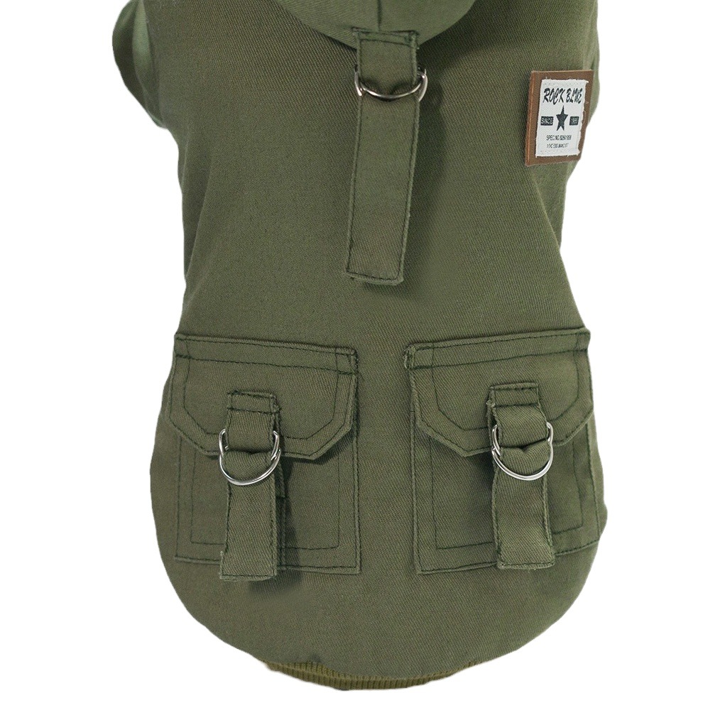 Ropa para mascotas ropa para perros Otoño e Invierno nueva ropa para mascotas de dos patas ropa acolchada de algodón