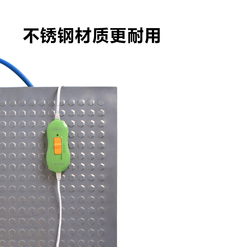 Piglet placa de calefacción eléctrica de caucho veterinario cerdo granja de mascotas calefacción tablero de aislamiento de acero inoxidable cerdo casa perro calefacción