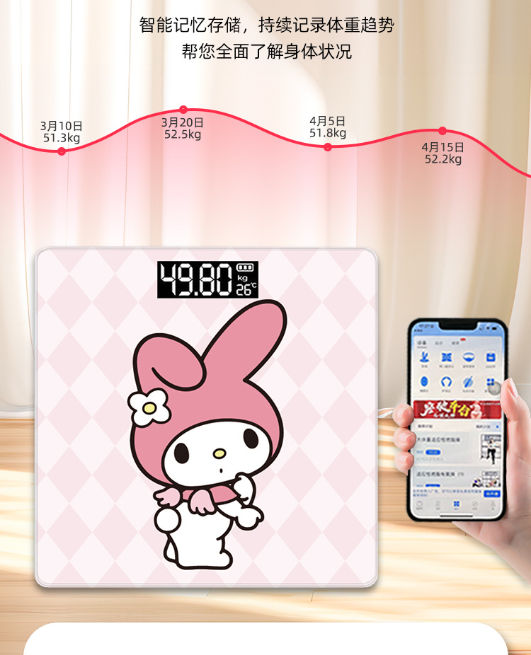 Dropshipping Wholesale Electronics Manufacturer Direct Sales Human Body Weight Scale Cross-border Precision Compact Slim Film Smart Body Fat Meter