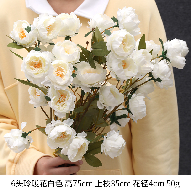 白い造花シーンアレンジメント花の造花ブーケ装飾造花造園アジサイシルクフラワー装飾花|undefined