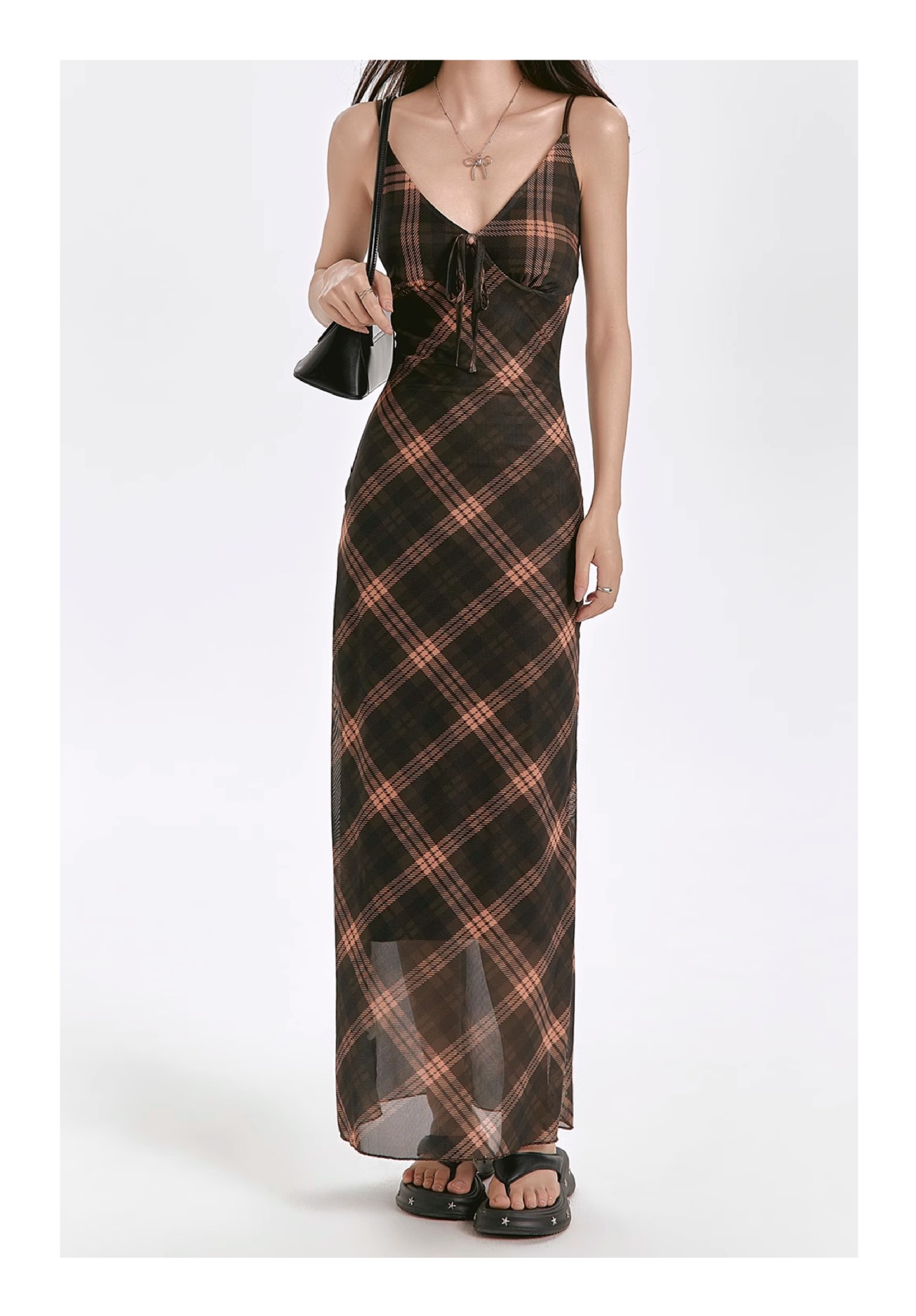 GraceChic Sommerkleid für birnenförmige Frauen mit drapierten Trägern und figurformendem Bauch-weg-Effekt in großen Größen – lässiges Retro-Kleid für Damen_voghion.com