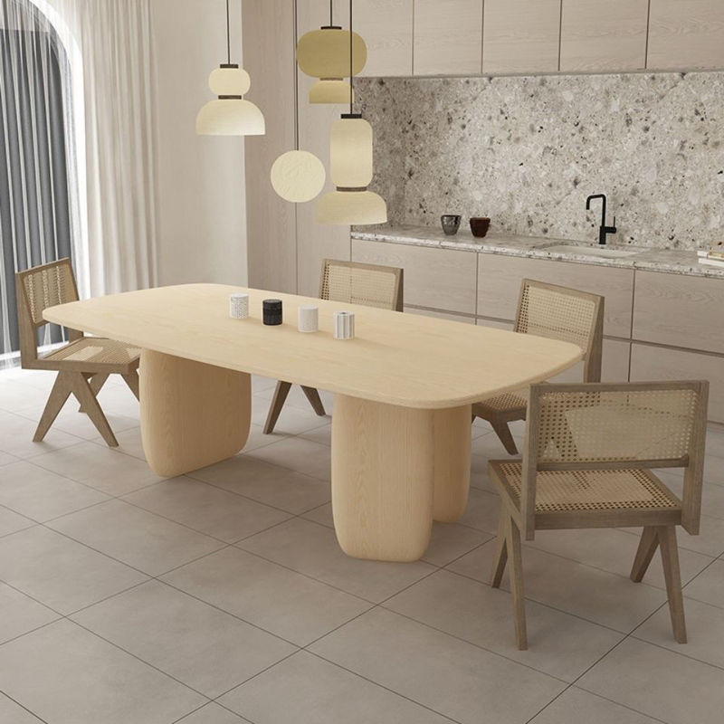 Nordic Style Cream Style Dining Table Modern Simple Small Apartment Household Dining Table Long Table Designer Desk