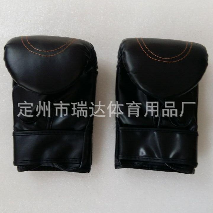 Ventas de fábrica pulgar-fugas guantes de boxeo Sanda adultos niños luchando Muay Thai guantes de boxeo Sanda entrenamiento mano