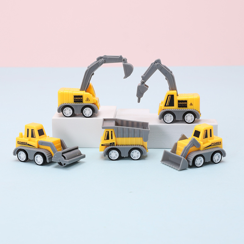 Simulation Huili Toy Engineering Team Mini Children's Toy Car Model Mini Huili Engineering Car Toy