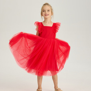 ��ͯ�w���B��ȹ2025�ļ��¿�Ůͯ����ȹ3-6�q�������o������ȹ