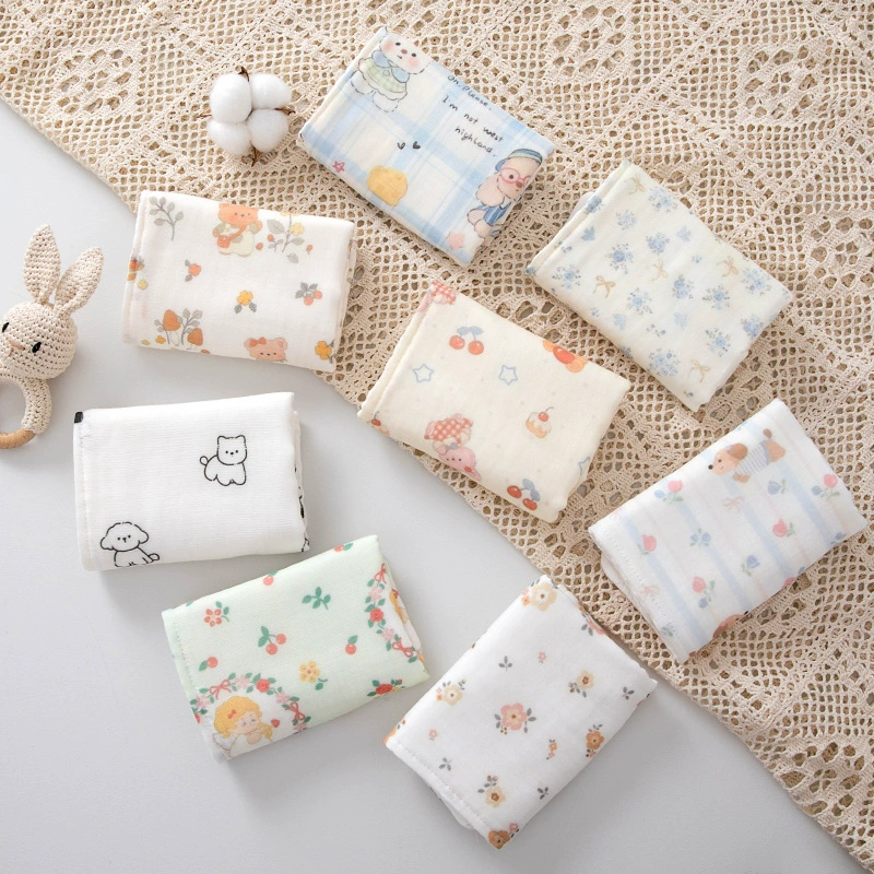 Children's handkerchief, soft eating bib, wet wipes for face washing