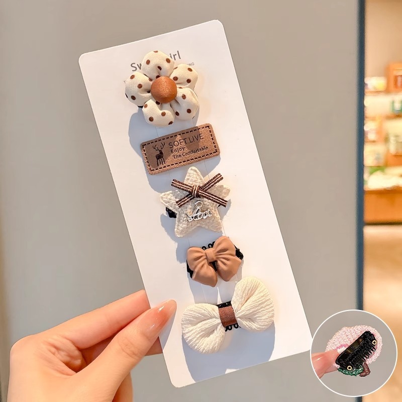 Clip para el cabello de bebé niñita no daña la tarjeta de cabello para niños adorable clip de cabello de mar de supercabel