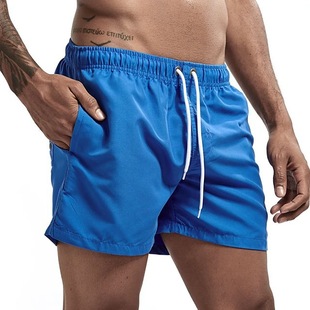 Factory Direct Sale 25 Summer Men's Casual Shorts Candy Color Five-Point Shorts Men's Ten Colors Foreign Trade Beach Shorts with Logo