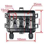 太阳能板发电单体接线盒光伏板双面接线盒光伏组件配件