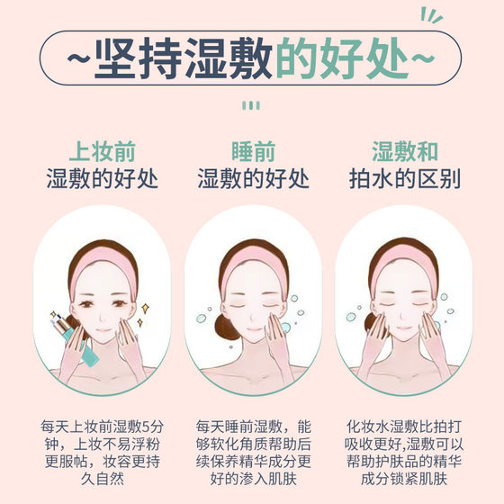 Mummy Stretchable Wet Compress Cotton Pad Bag Water-saving Cosmetic Cotton Towel Women's Face Toner Special Face Mint Paper