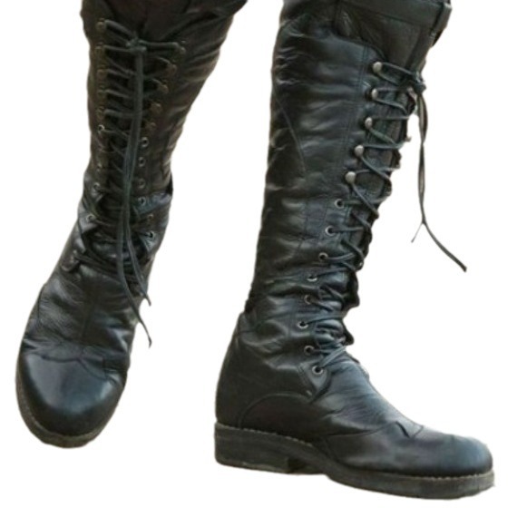 Novedad 2021. Proveedor independiente de Amazon. Zapatos y botas para hombre. Botas largas con diseño de remaches. Tallas grandes 40-48. Botas de montar.