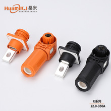 350A接线柱储能快插连接器M8铜排螺纹紫铜镀银Φ12大电流快速端子