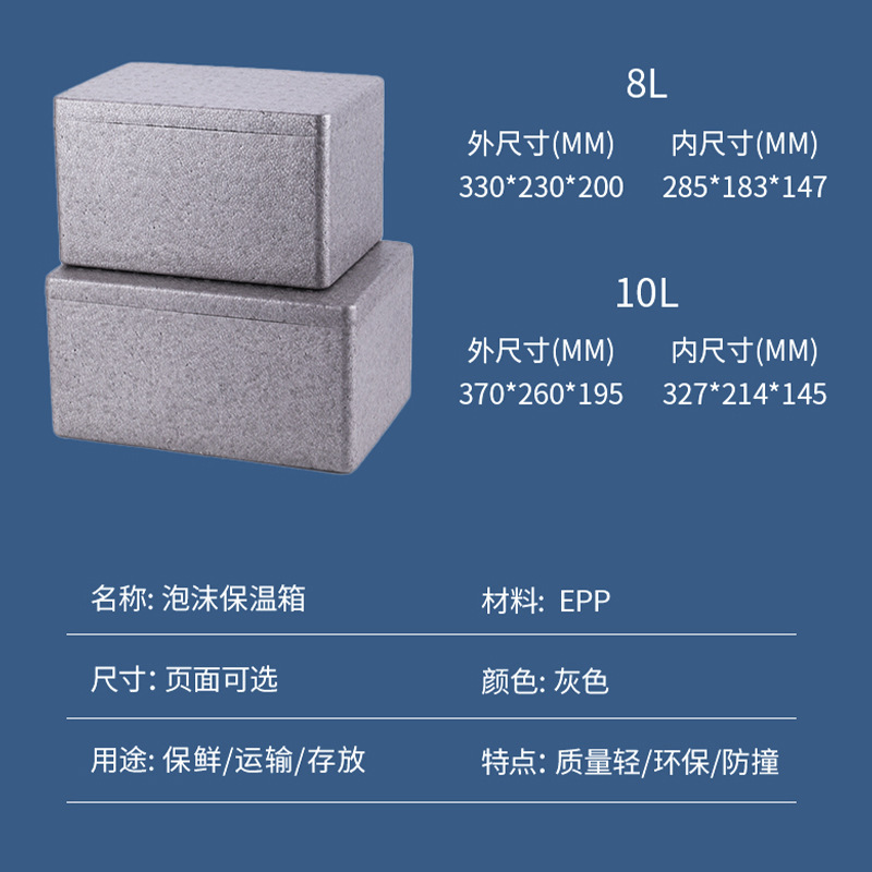 Epp食品保温箱屋外業務用食事泡箱宅配配送保温箱楊梅泡保温箱|undefined
