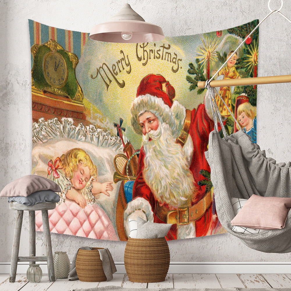 Christmas tapestry room decoration decorative cloth background cloth hanging cloth tapestrypicture7