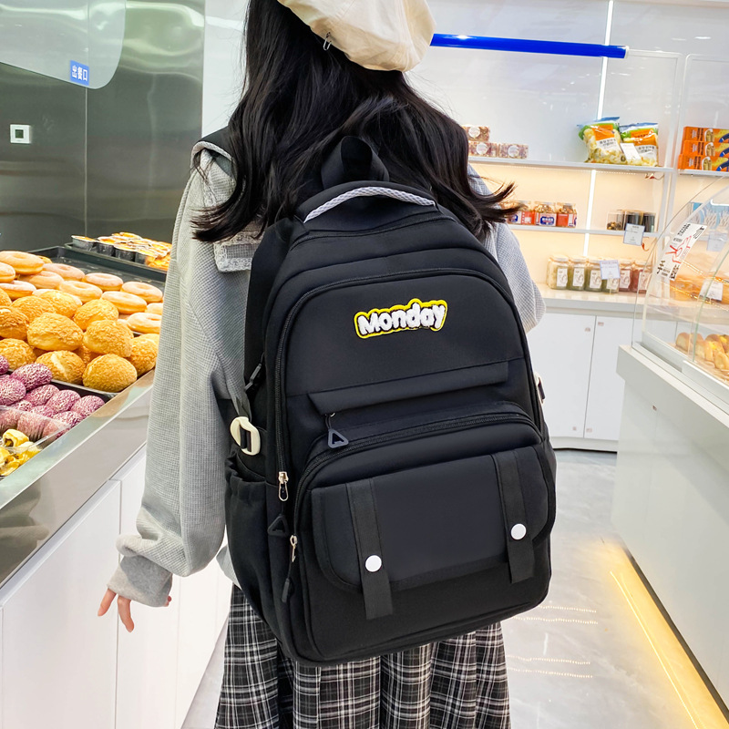 Mochila al por mayor para estudiantes de secundaria coreanos retro mochila de gran capacidad japonesa simple mochila Mori