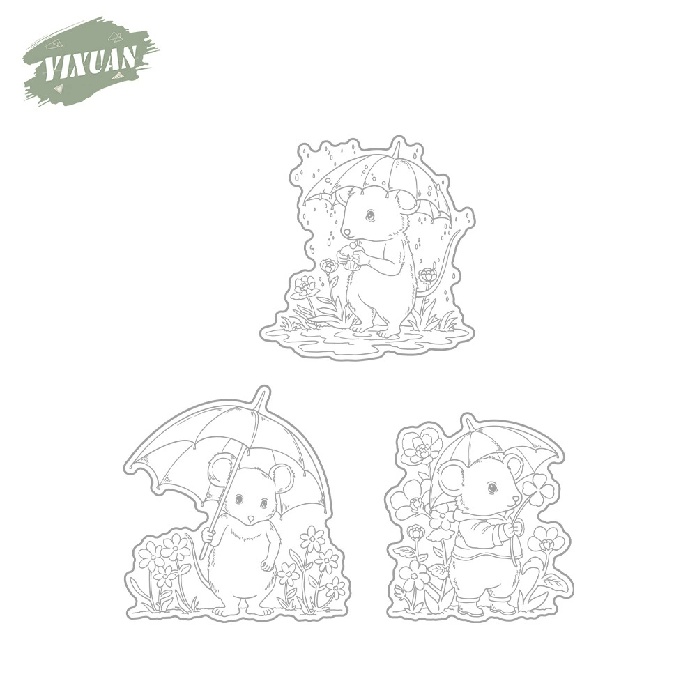 Silicone cutting die flower-shaped, seal