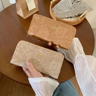 Women's Wallet Ins Women's Small Wallet Women's High-end Sense Long Wallet Cross-border Coin Purse Zipper Clutch Bag